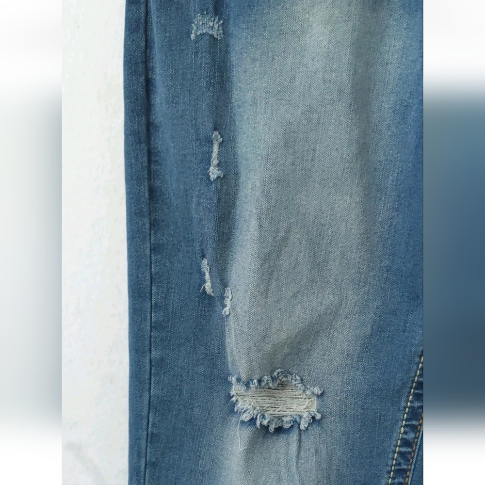 True luck style tl23042630 relaxed straight men jeans Size36x32 Light Stone Blue - Picture 2 of 13